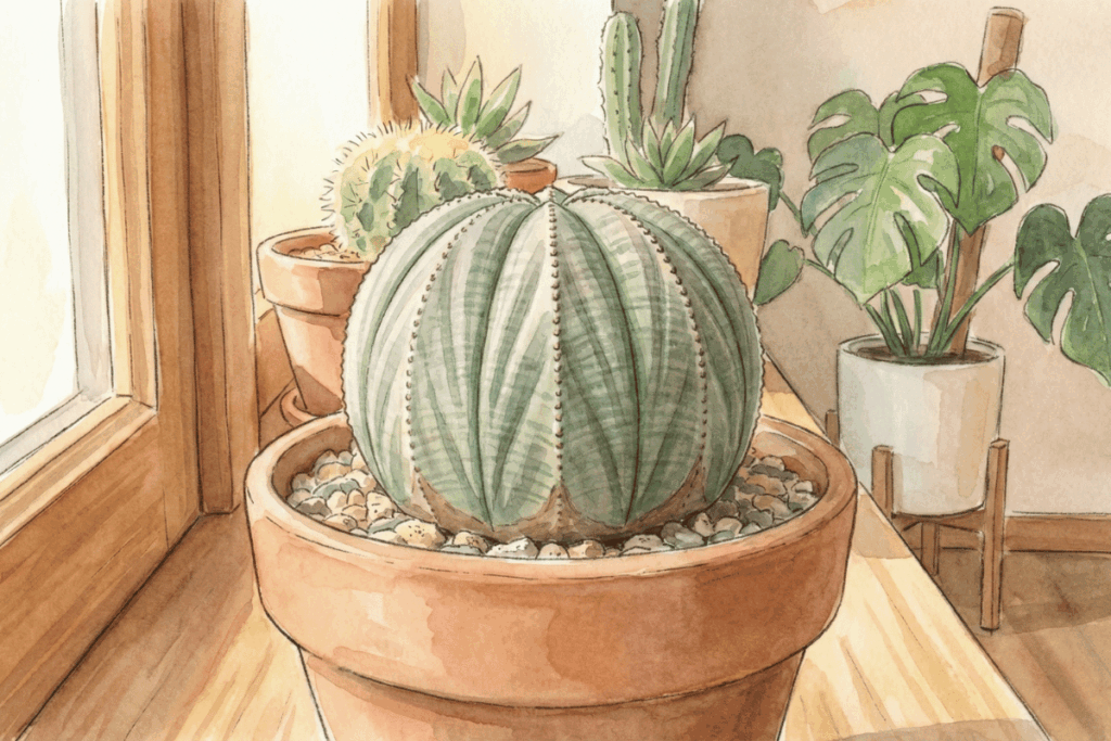 オベサ実生の徒長対策と丸く太らせるコツ