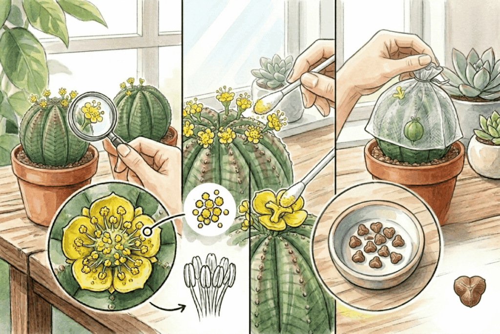 初心者でも失敗しない！オベサの交配と受粉のやり方3ステップ