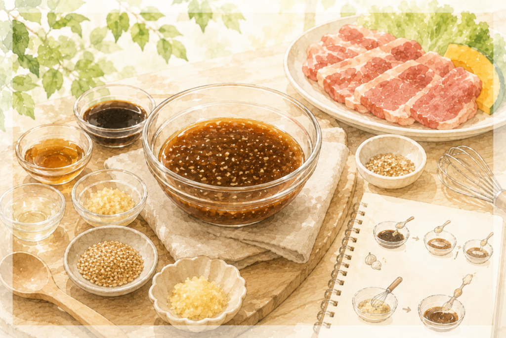 自宅で作れる無添加焼肉のタレの簡単レシピ